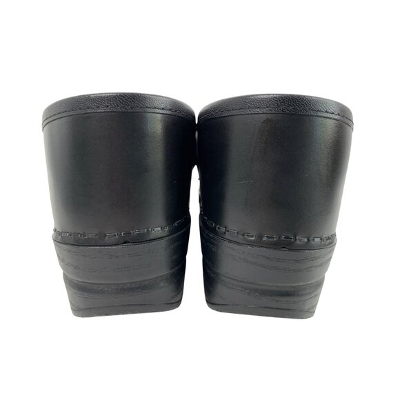 Dansko Black Leather Womens Clogs Size 38 US 7.5-8 Slip-On Comfort Shoes GUC - Picture 11 of 14